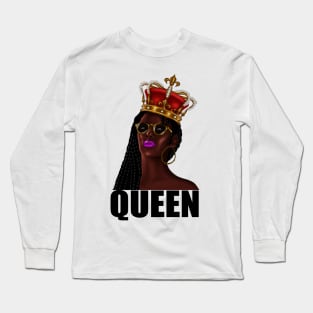 Santa African Queen, Christmas Shirt, Family Christmas, Trendy Christmas Tee, Santa's Favourite Ho. Long Sleeve T-Shirt